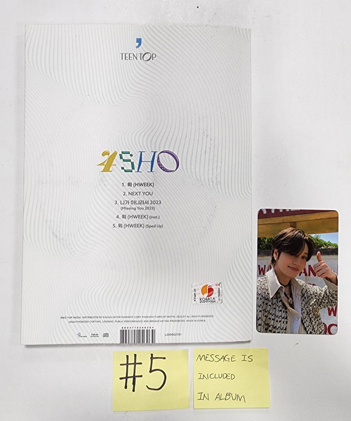 TEEN TOP "4SHO" - Hand Autographed(Signed) Promo Album - HALLYUSUPERSTORE