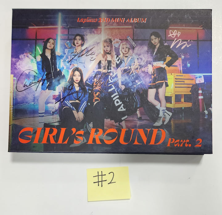 Lapillus "GIRL's ROUND Part. 2" - Hand Autographed(Signed) Promo Album - HALLYUSUPERSTORE