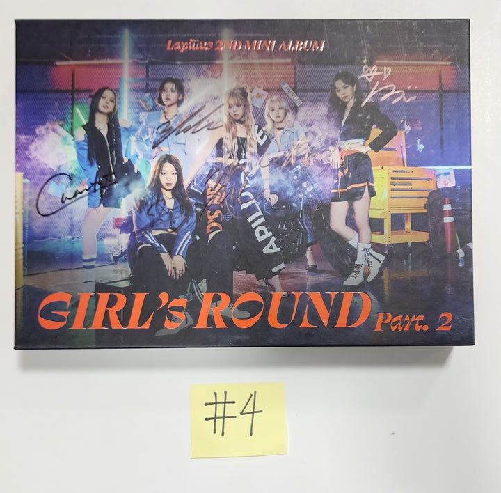 Lapillus "GIRL's ROUND Part. 2" - Hand Autographed(Signed) Promo Album - HALLYUSUPERSTORE