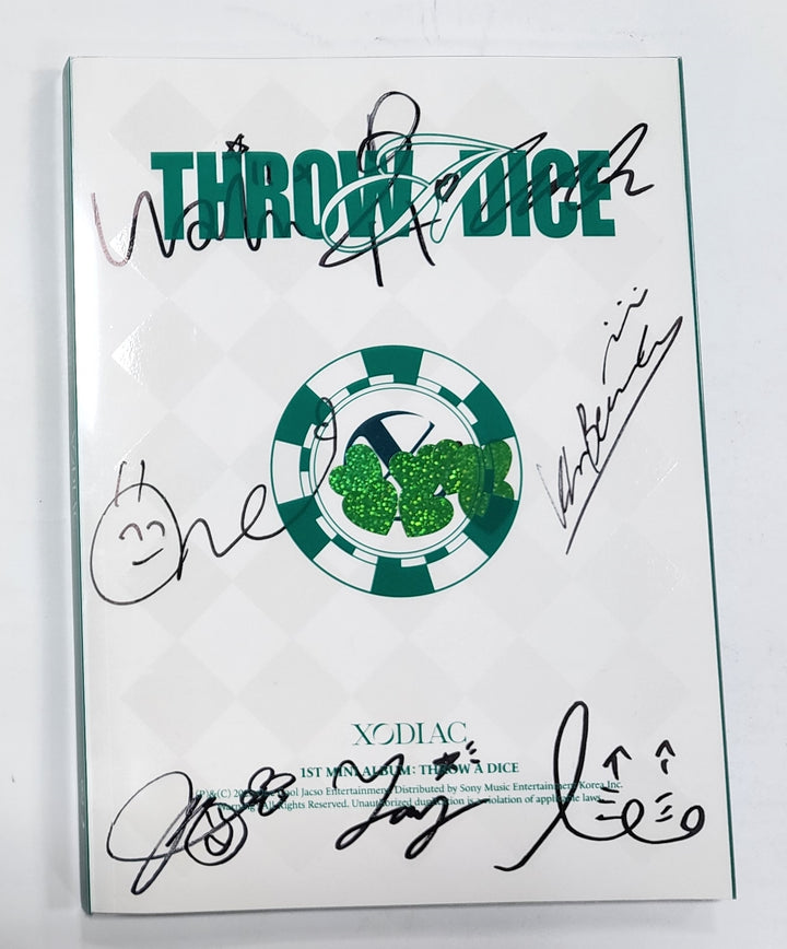 XODIAC "Throw a Dice" - Hand Autographed(Signed) Album - HALLYUSUPERSTORE