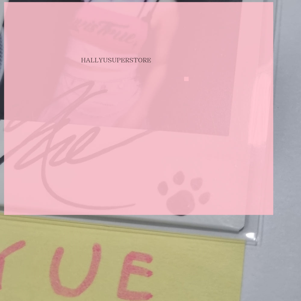 YUE (Of Lapillus) "GIRL's ROUND Part. 2" - Hand Autographed(Signed) Polaroid - HALLYUSUPERSTORE