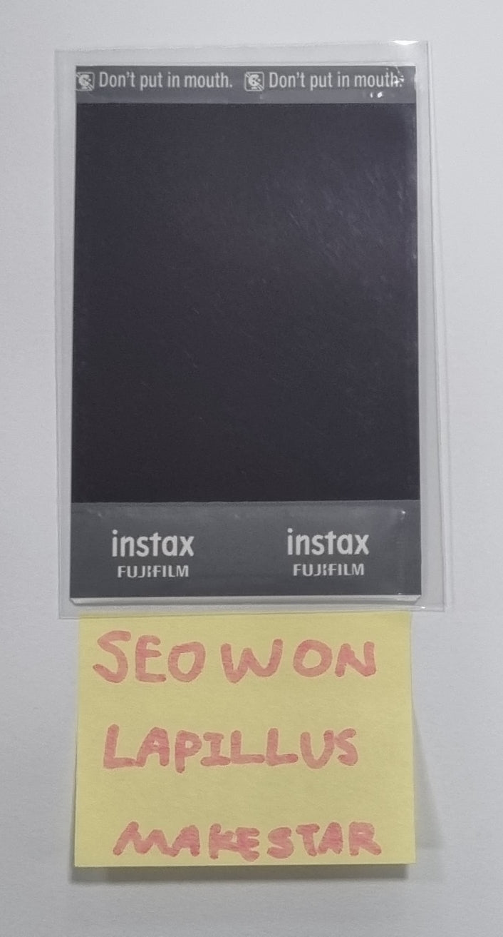 SEOWON (Of Lapillus) "GIRL's ROUND Part. 2" - Hand Autographed(Signed) Polaroid - HALLYUSUPERSTORE