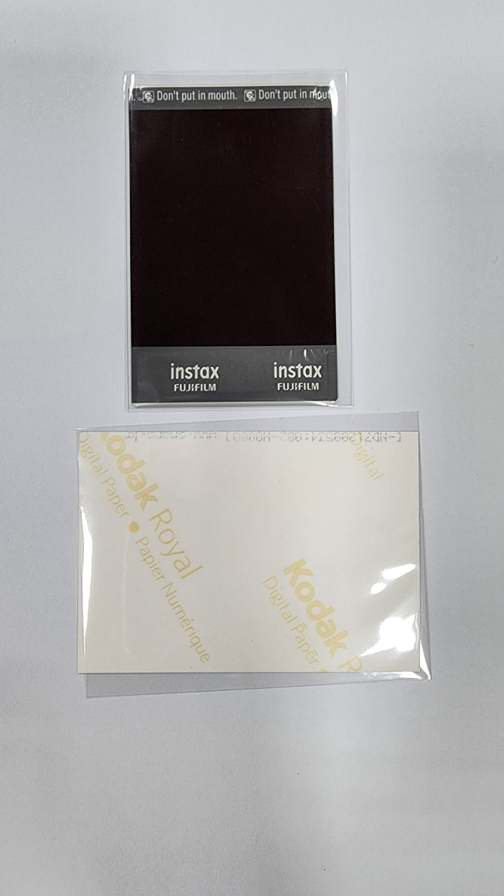 JIWOO (Of +(KR)ystal Eyes) "AESTHETIC" - Hand Autographed(Signed) Polaroid + 2 Cut Photo - HALLYUSUPERSTORE