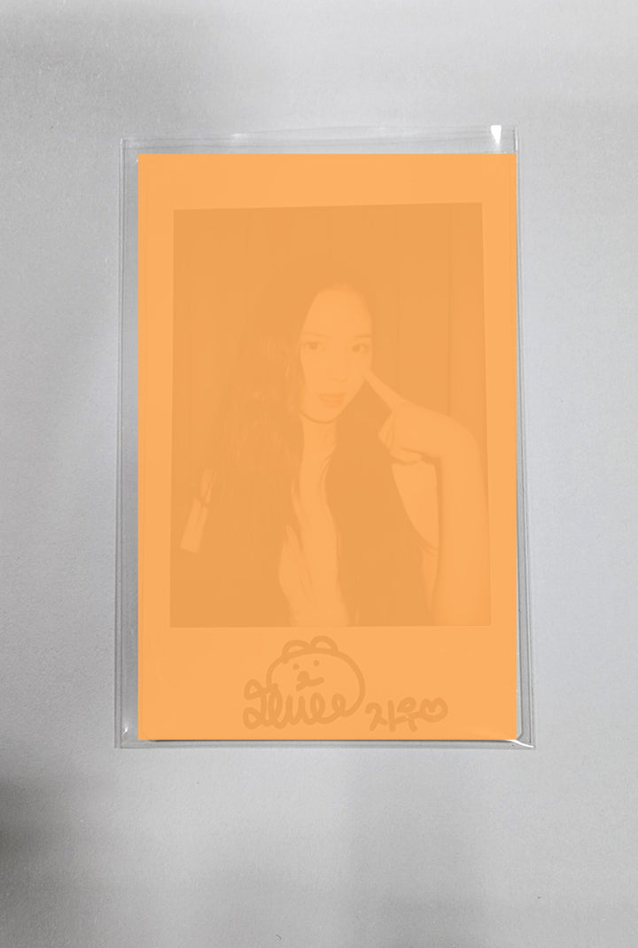 JIWOO (Of +(KR)ystal Eyes) "AESTHETIC" - Hand Autographed(Signed) Polaroid + 2 Cut Photo - HALLYUSUPERSTORE