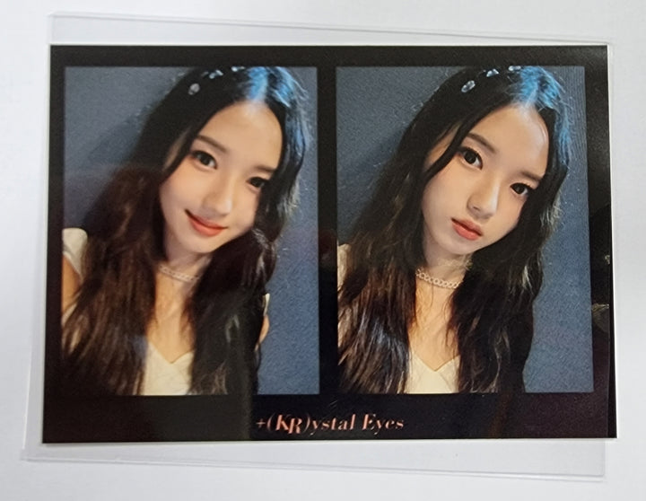 JIWOO (Of +(KR)ystal Eyes) "AESTHETIC" - Hand Autographed(Signed) Polaroid + 2 Cut Photo - HALLYUSUPERSTORE