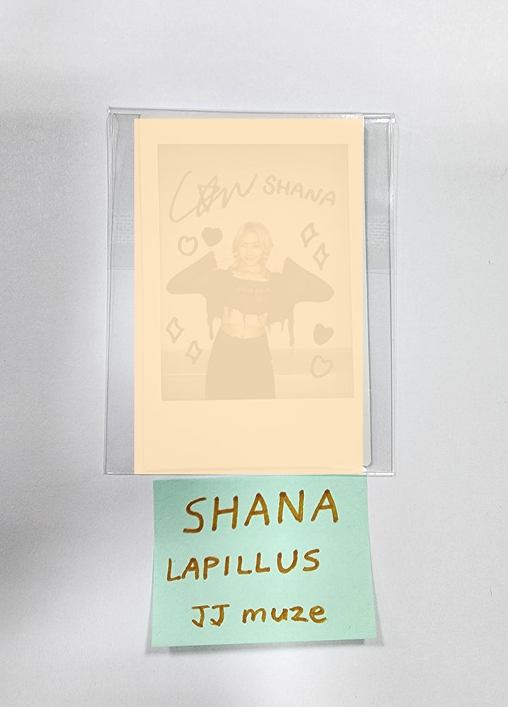 SHANA (Of Lapillus) "GIRL's ROUND Part. 2" - Hand Autographed(Signed) Polaroid - HALLYUSUPERSTORE