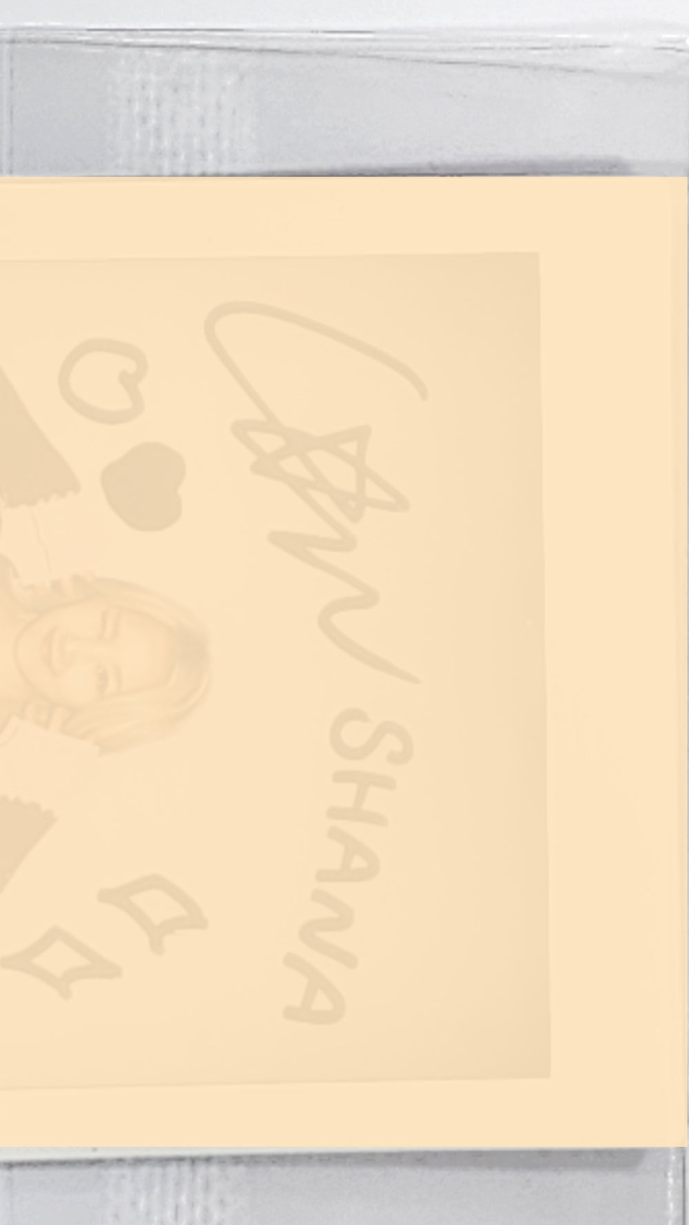 SHANA (Of Lapillus) "GIRL's ROUND Part. 2" - Hand Autographed(Signed) Polaroid - HALLYUSUPERSTORE