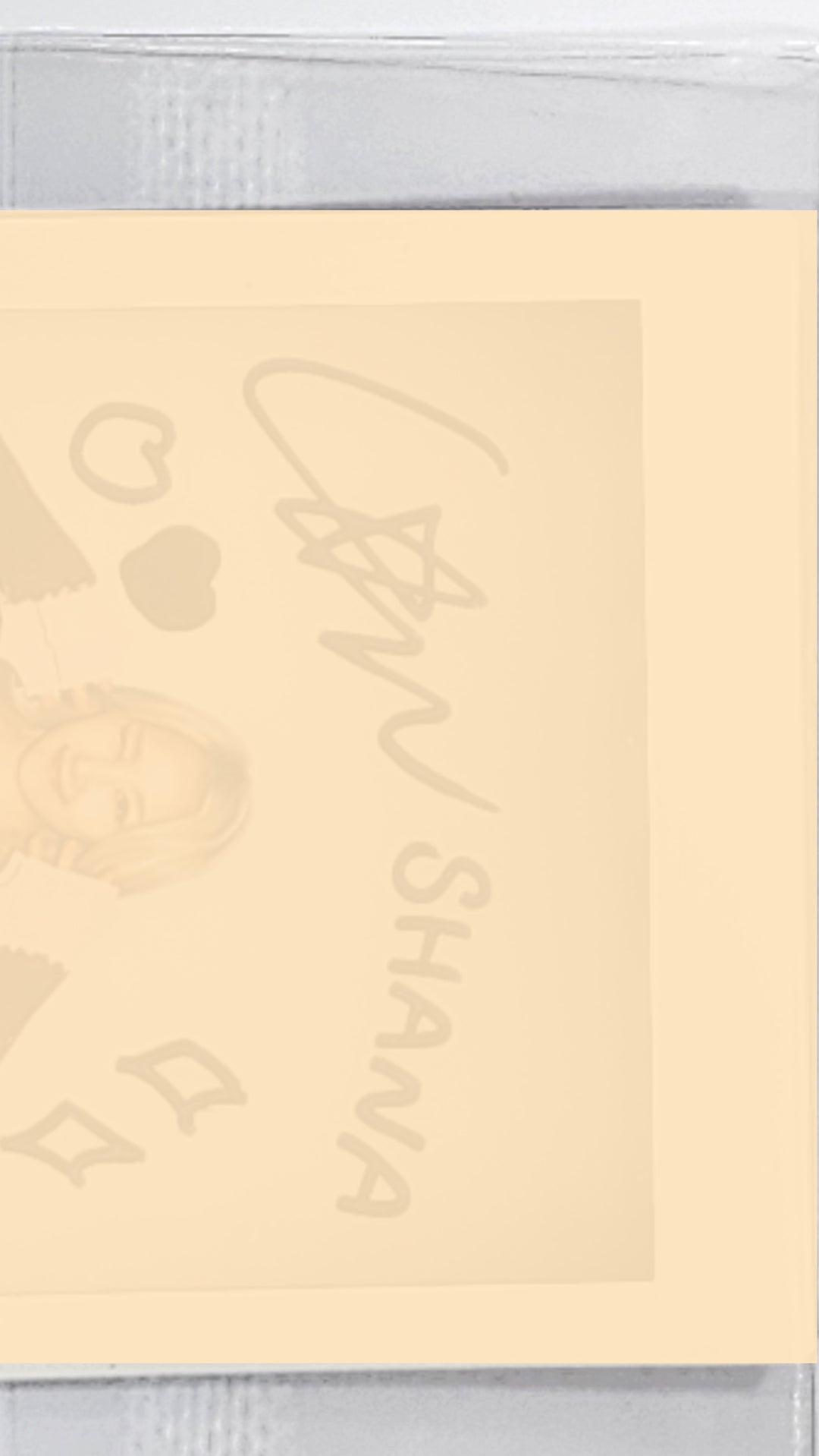 SHANA (Of Lapillus) "GIRL's ROUND Part. 2" - Hand Autographed(Signed) Polaroid - HALLYUSUPERSTORE