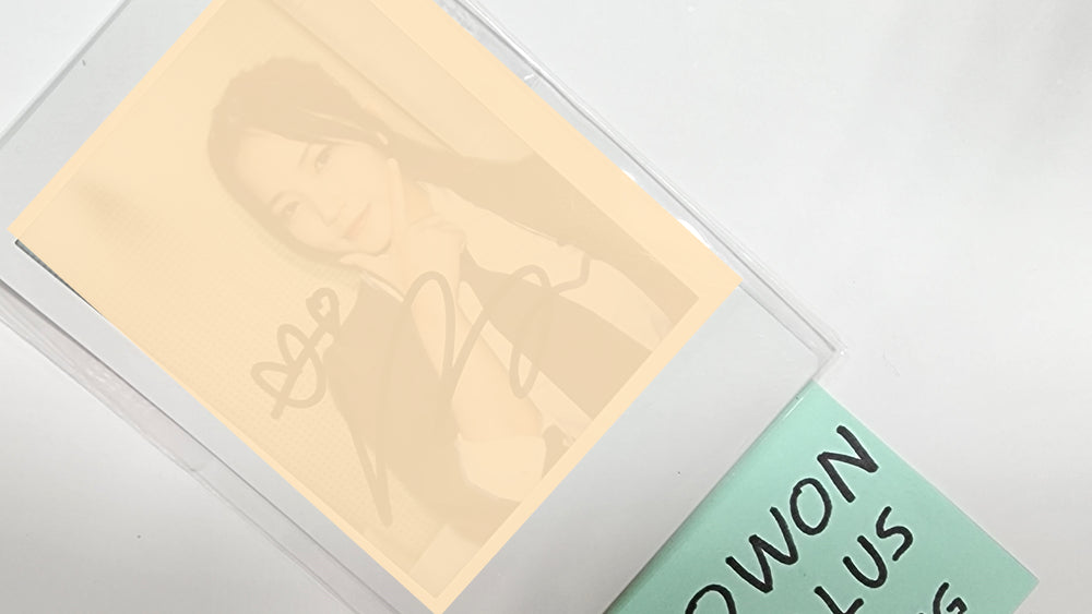 SEOWON (Of Lapillus) "GIRL's ROUND Part. 2" - Hand Autographed(Signed) Polaroid - HALLYUSUPERSTORE