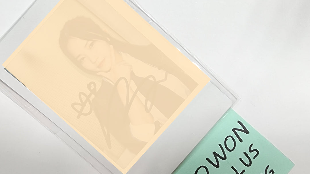SEOWON (Of Lapillus) "GIRL's ROUND Part. 2" - Hand Autographed(Signed) Polaroid - HALLYUSUPERSTORE