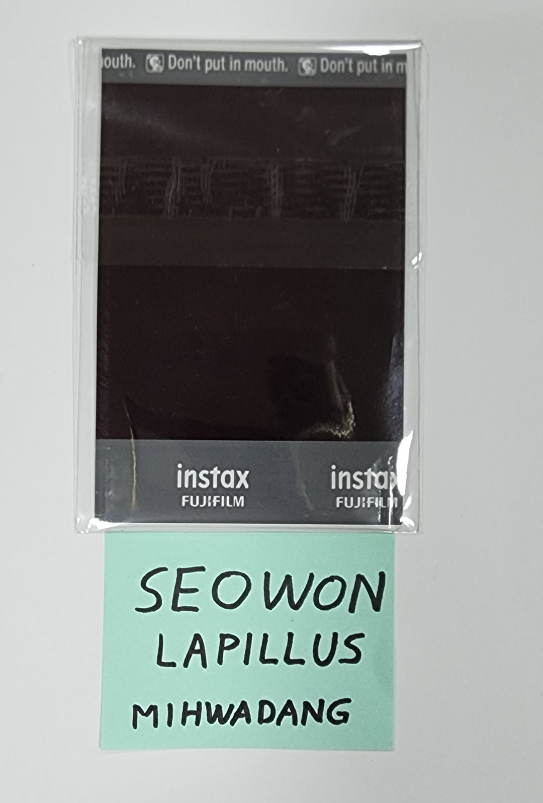 SEOWON (Of Lapillus) "GIRL's ROUND Part. 2" - Hand Autographed(Signed) Polaroid - HALLYUSUPERSTORE