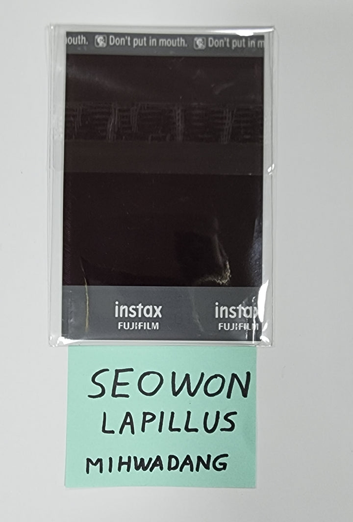 SEOWON (Of Lapillus) "GIRL's ROUND Part. 2" - Hand Autographed(Signed) Polaroid - HALLYUSUPERSTORE