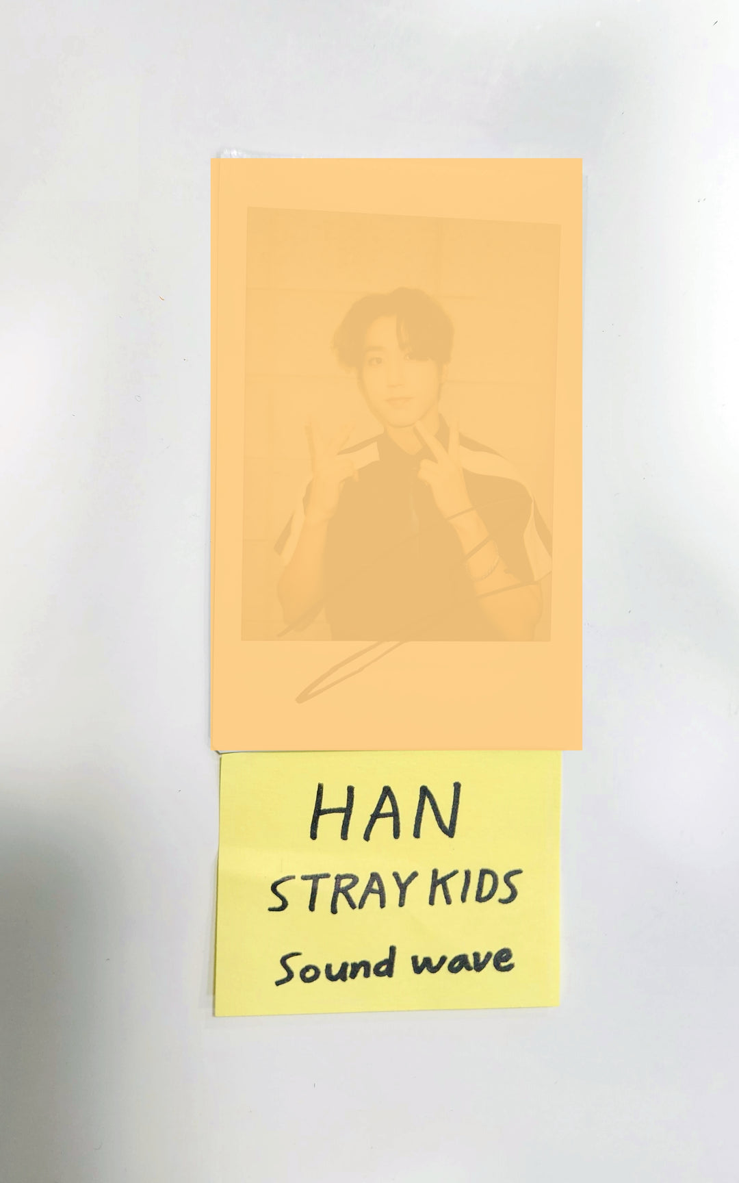 Han (Of Stray Kids) ★★★★★ (5-STAR) - Hand Autographed(Signed) Polaroid - HALLYUSUPERSTORE