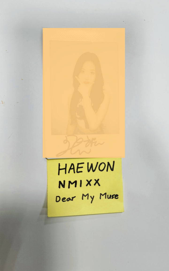 Haewon (Of NMIXX) "A Midsummer NMIXX’s Dream" - Hand Autographed(Signed) Polaroid - HALLYUSUPERSTORE