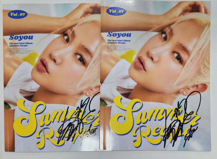 Soyou "Summer Recipe" - Hand Autographed(Signed) Promo Album - HALLYUSUPERSTORE