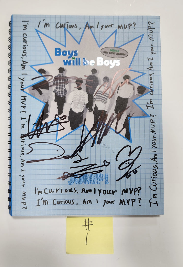 MIRAE "Boys will be Boys" - Hand Autographed(Signed) Promo Album - HALLYUSUPERSTORE