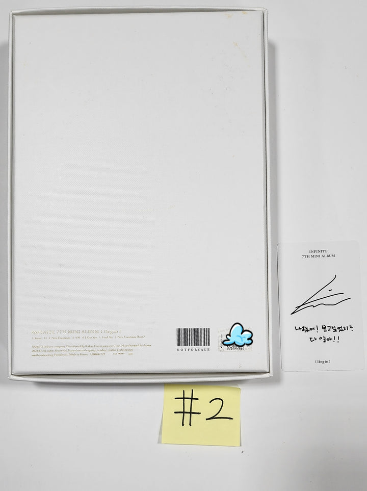 Infinite 7th mini "13egin" - Hand Autographed(Signed) Promo Album - HALLYUSUPERSTORE