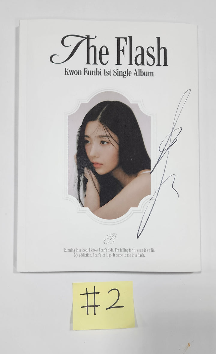 Kwon Eunbi 1st single "The Flash" - Hand Autographed(Signed) Promo Album - HALLYUSUPERSTORE