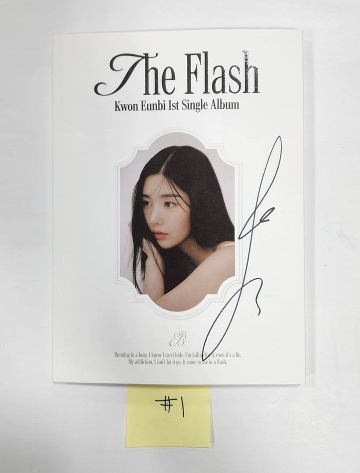 Kwon Eunbi 1st single "The Flash" - Hand Autographed(Signed) Promo Album - HALLYUSUPERSTORE