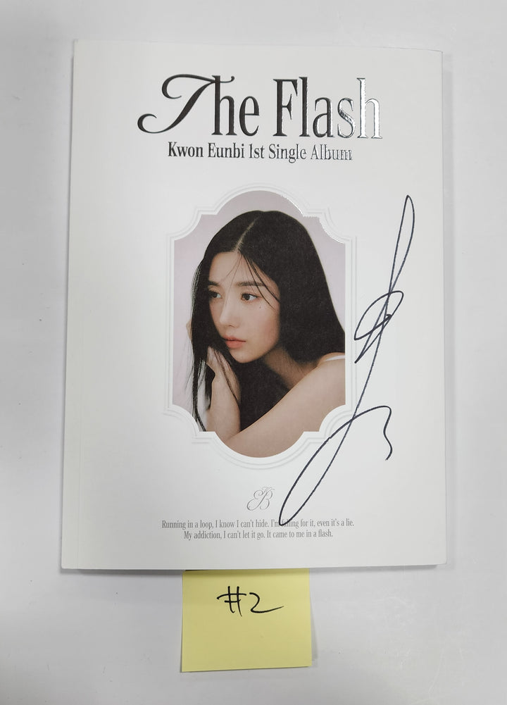 Kwon Eunbi 1st single "The Flash" - Hand Autographed(Signed) Promo Album - HALLYUSUPERSTORE