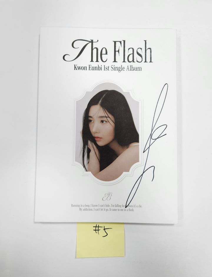 Kwon Eunbi 1st single "The Flash" - Hand Autographed(Signed) Promo Album - HALLYUSUPERSTORE
