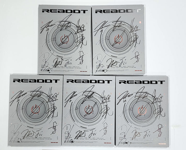 Treasure 2nd FULL "REBOOT" - Hand Autographed(Signed) Promo Album - HALLYUSUPERSTORE