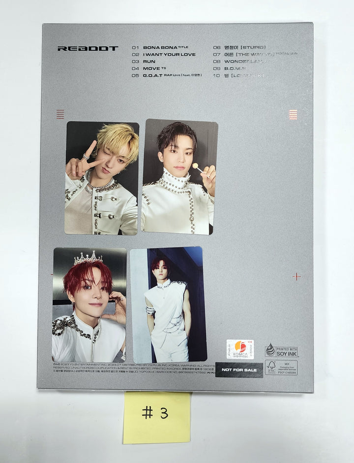 Treasure 2nd FULL "REBOOT" - Hand Autographed(Signed) Promo Album - HALLYUSUPERSTORE