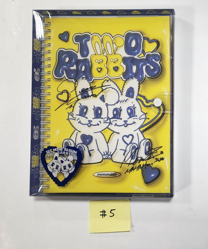 Mamamoo+ "Two Rabbits" - Autographed(Printed Signed) Promo Album - Must Read ! - HALLYUSUPERSTORE