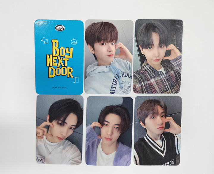 Boynextdoor "WHO!" 1st Single - Dearmymuse Fansign Event Photocard - HALLYUSUPERSTORE