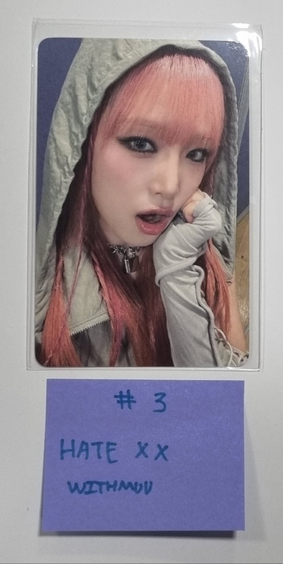 Yena "HATE XX" - Withmuu Fansign Event Photocard Round 2 - HALLYUSUPERSTORE