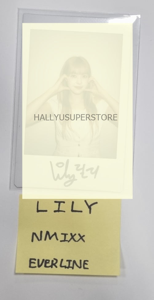 Lily (Of NMIXX) "A Midsummer NMIXX’s Dream" - Hand Autographed(Signed) Polaroid - HALLYUSUPERSTORE