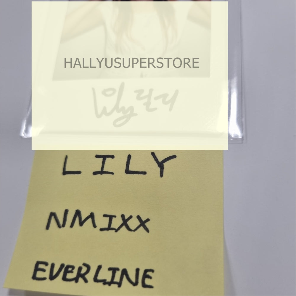 Lily (Of NMIXX) "A Midsummer NMIXX’s Dream" - Hand Autographed(Signed) Polaroid - HALLYUSUPERSTORE