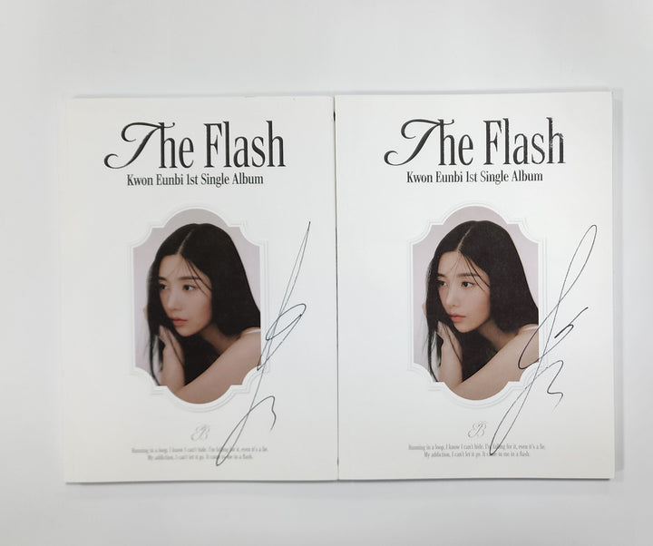 Kwon Eunbi 1st single "The Flash" - Hand Autographed(Signed) Promo Album - HALLYUSUPERSTORE