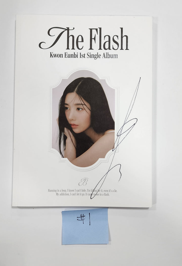 Kwon Eunbi 1st single "The Flash" - Hand Autographed(Signed) Promo Album - HALLYUSUPERSTORE