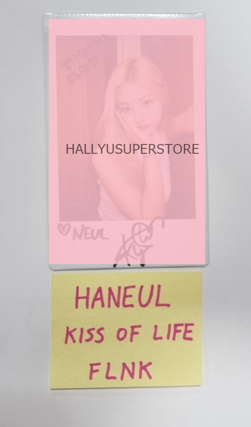 HANEUL (Of KISS OF LIFE) "KISS OF LIFE" - Hand Autographed(Signed) Polaroid - HALLYUSUPERSTORE