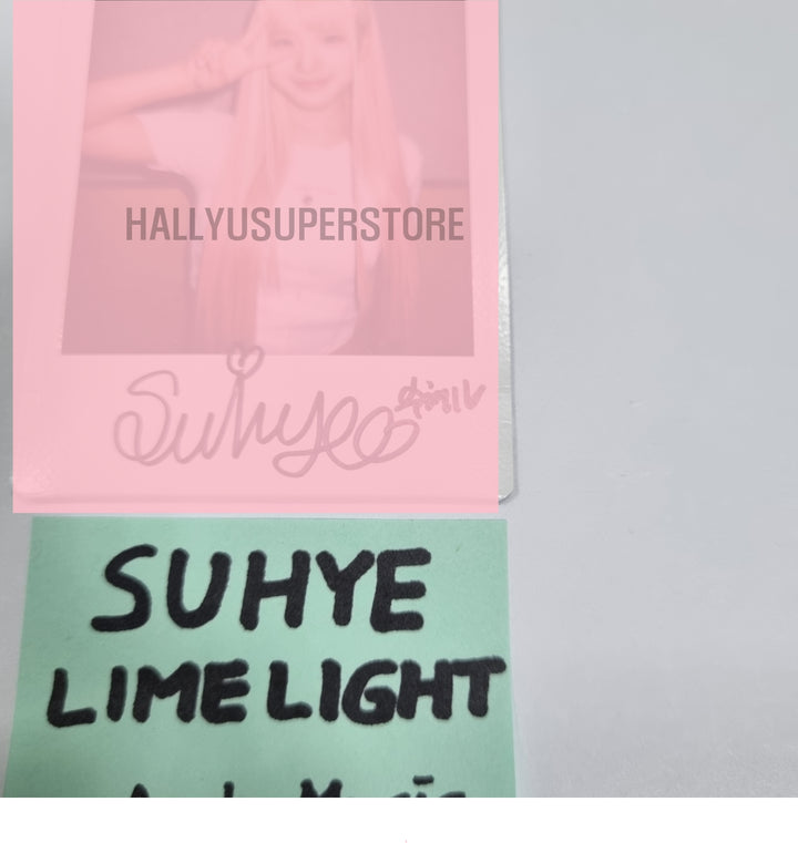 SUHYE (Of LIMELIGHT) "MADELEINE" - Hand Autographed(Signed) Polaroid - HALLYUSUPERSTORE