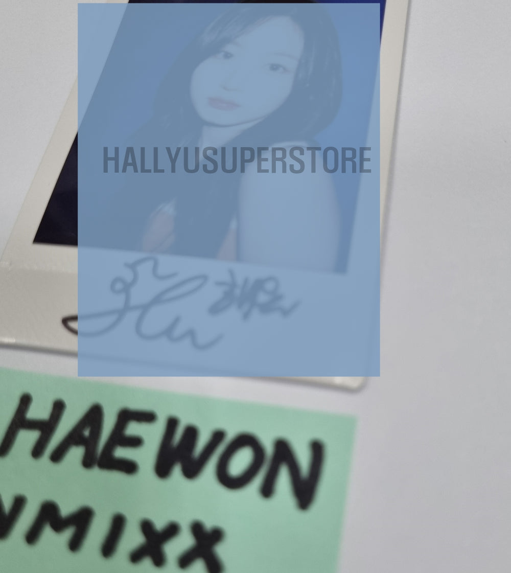 Haewon (Of NMIXX) "A Midsummer NMIXX’s Dream" - Hand Autographed(Signed) Polaroid - HALLYUSUPERSTORE