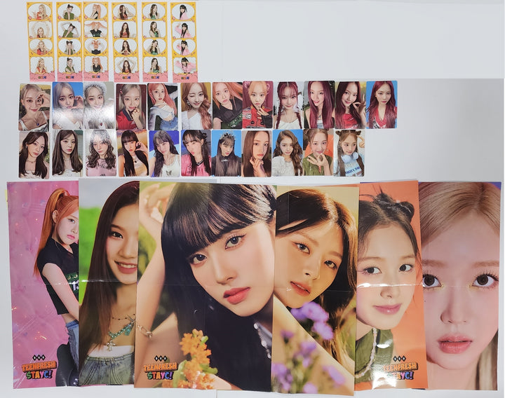 STAYC "TEENFRESH" - Official Photocard, 4 Cut Photo, Folding Poster Set (6EA) - HALLYUSUPERSTORE