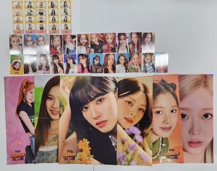 STAYC "TEENFRESH" - Official Photocard, 4 Cut Photo, Folding Poster Set (6EA) - HALLYUSUPERSTORE