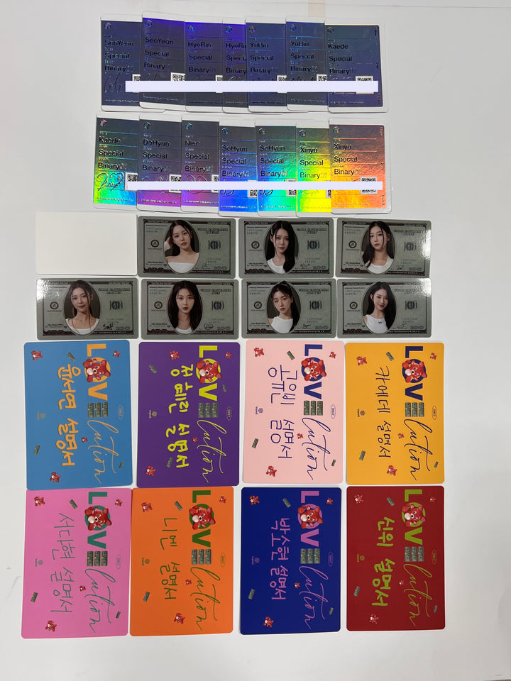 TripleS "LOVElution" - Official Photocard, Card Cover Sticker, Visual Card - HALLYUSUPERSTORE