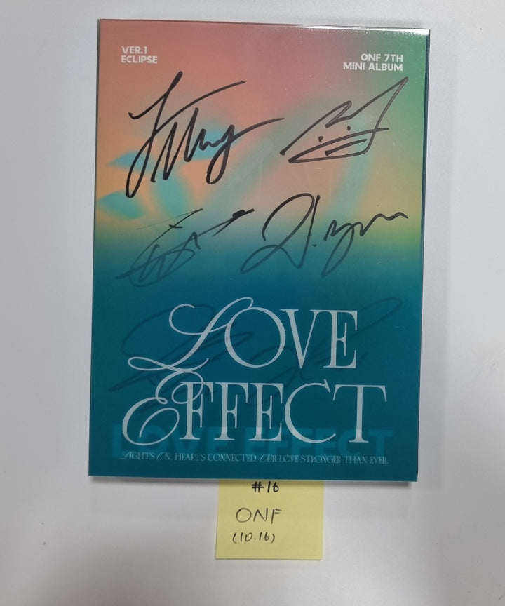 EPEX "Can We Surrender?", EVNNE "Target: ME", TEMPEST "폭풍 속으로", ONF "ONF" -  Hand Autographed(Signed) Promo Album [23.10.16]