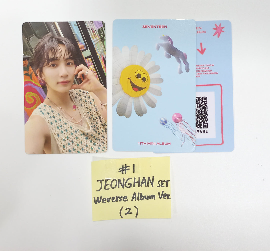 Seventeen - "Seventeenth Heaven" - Official Photocards Set (3EA) [Weverse Album ver.] [23.10.27] (Restocked 11/6)