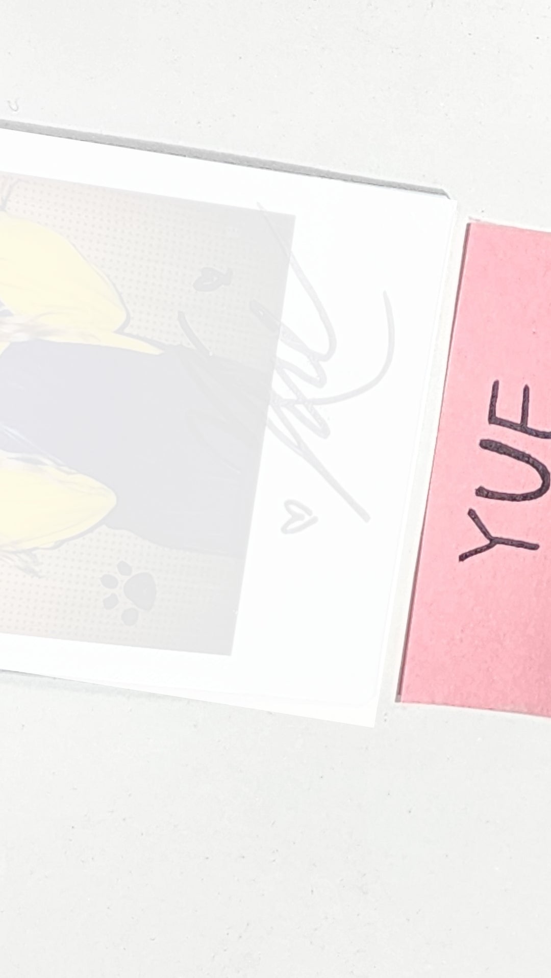 Yue (Of Lapillus) "GIRL's ROUND Part. 2" - Hand Autographed(Signed) Polaroid - HALLYUSUPERSTORE