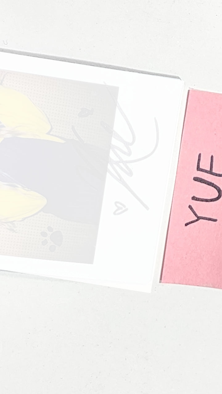 Yue (Of Lapillus) "GIRL's ROUND Part. 2" - Hand Autographed(Signed) Polaroid - HALLYUSUPERSTORE