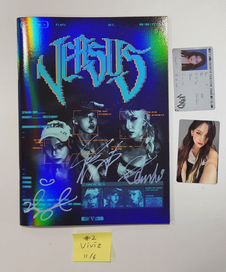 Viviz 4th Mini "VERSUS" - Hand Autographed(Signed) Promo Album [23.11.06]