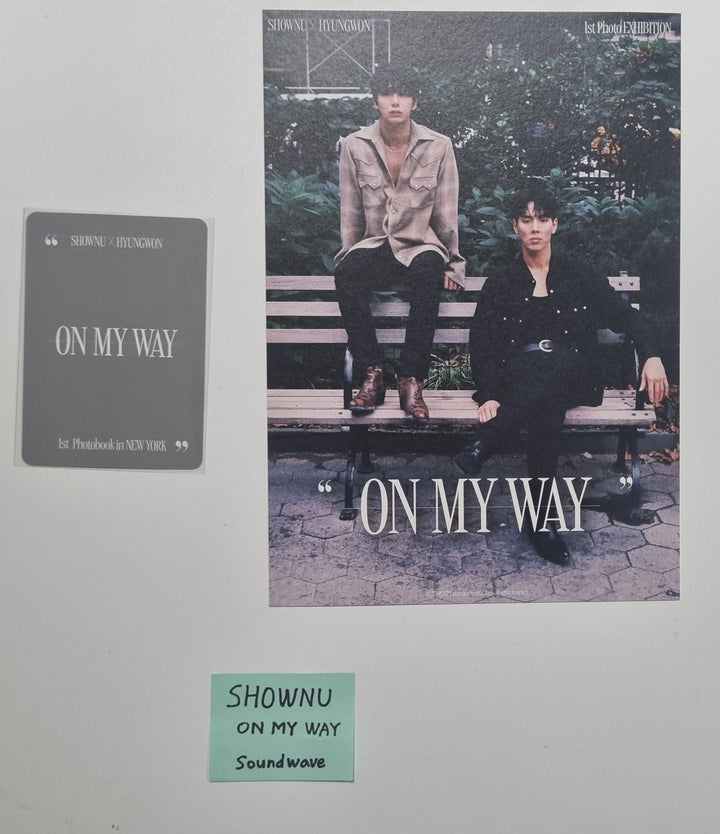 Shownu "ON MY WAY" - Hand Autographed(Signed) Photocard & Paper [23.11.16]