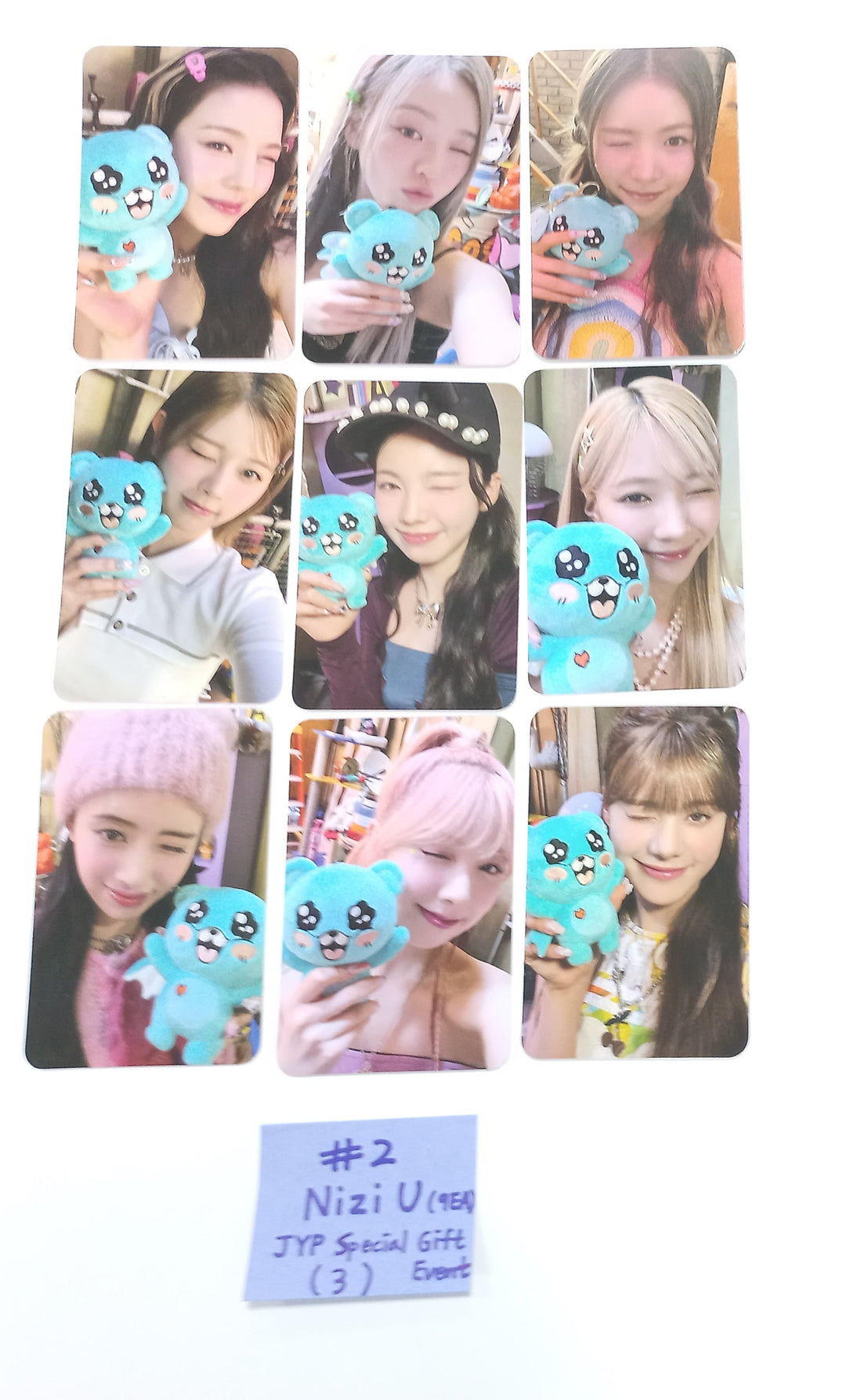 NiziU "Press Play" KOREA 1st Single Album - JYP Shop Special Gift Event Photocards Set (9EA) [24.1.30]