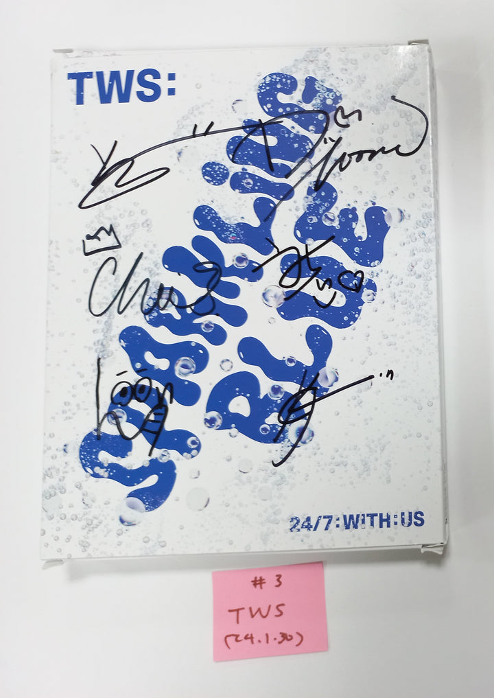 TWS "Sparkling Blue" 1st Mini - Hand Autographed(Signed) Promo Album [24.1.30]