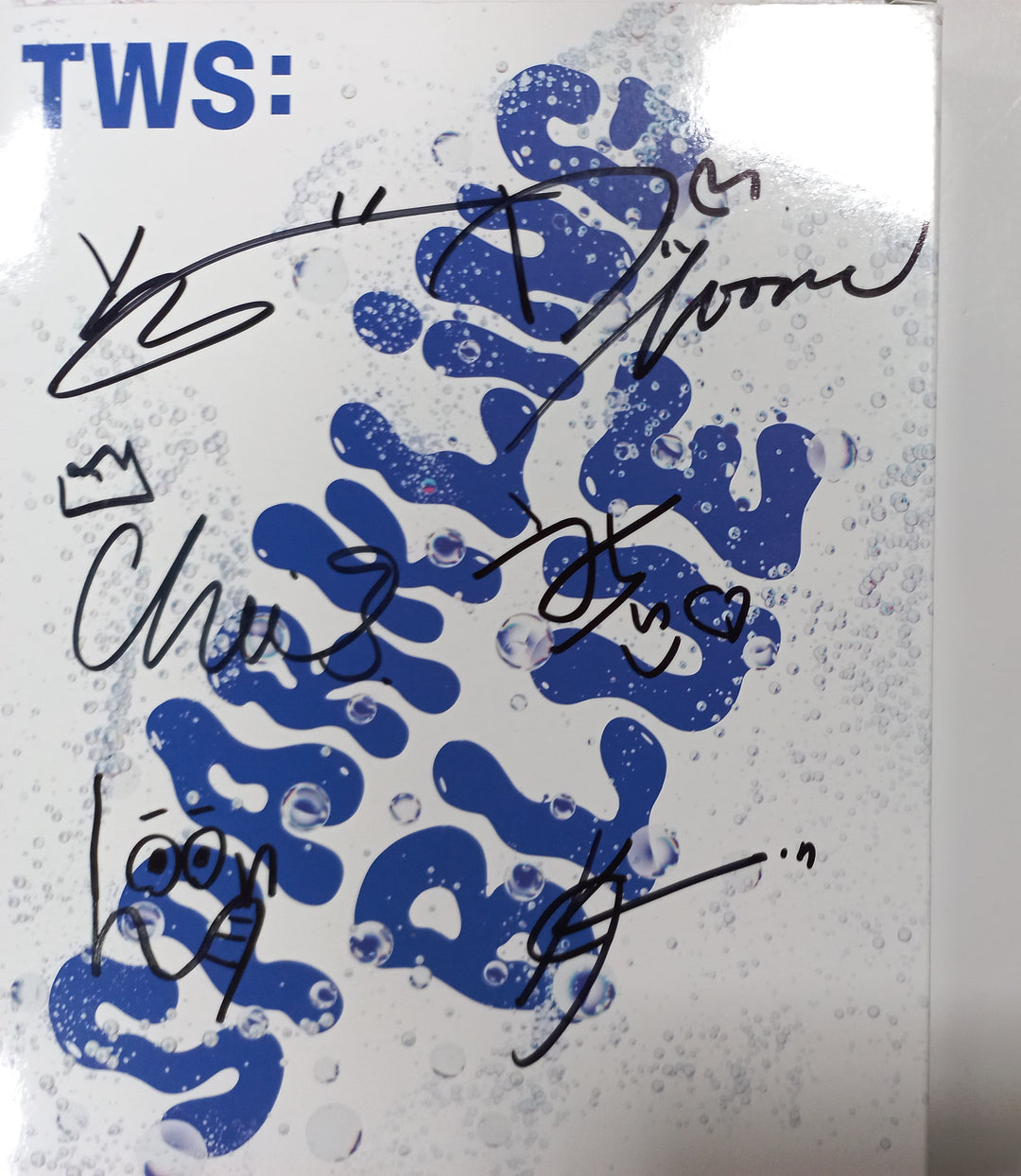 TWS "Sparkling Blue" 1st Mini - Hand Autographed(Signed) Promo Album [24.1.30]