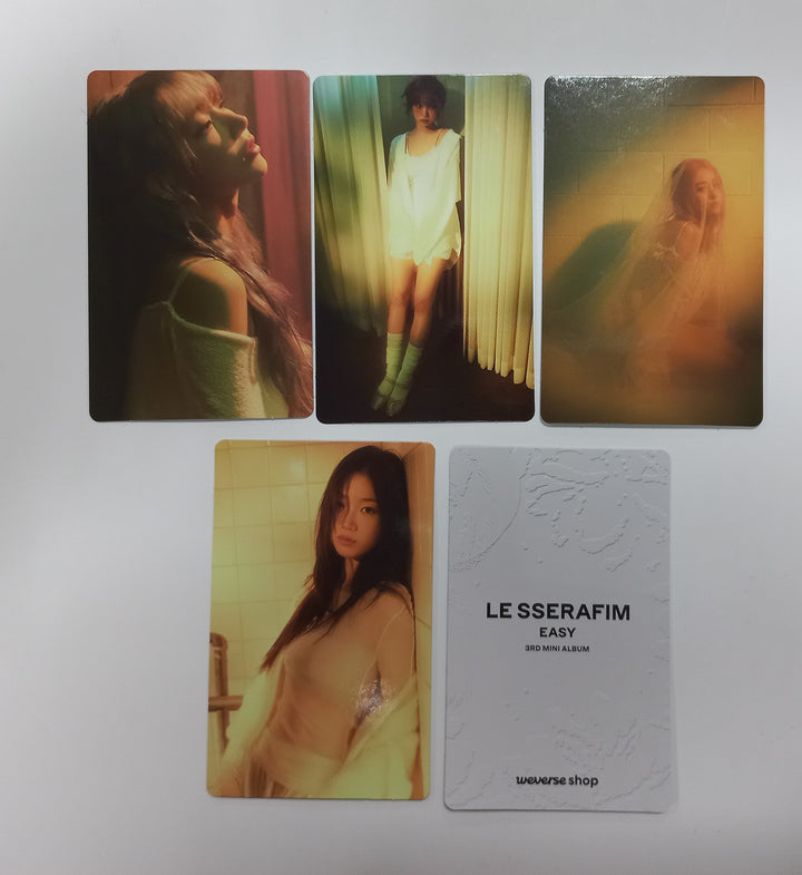 Le Sserafim 3rd Mini "EASY" - Weverse Shop Pre-Order Benefit Photocard [Wever Album Ver.] [24.02.23]